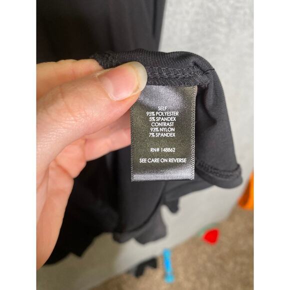 Torrid womens 1 short lace sleeves trapeze black slinky dress keyhole back - Picture 5 of 8